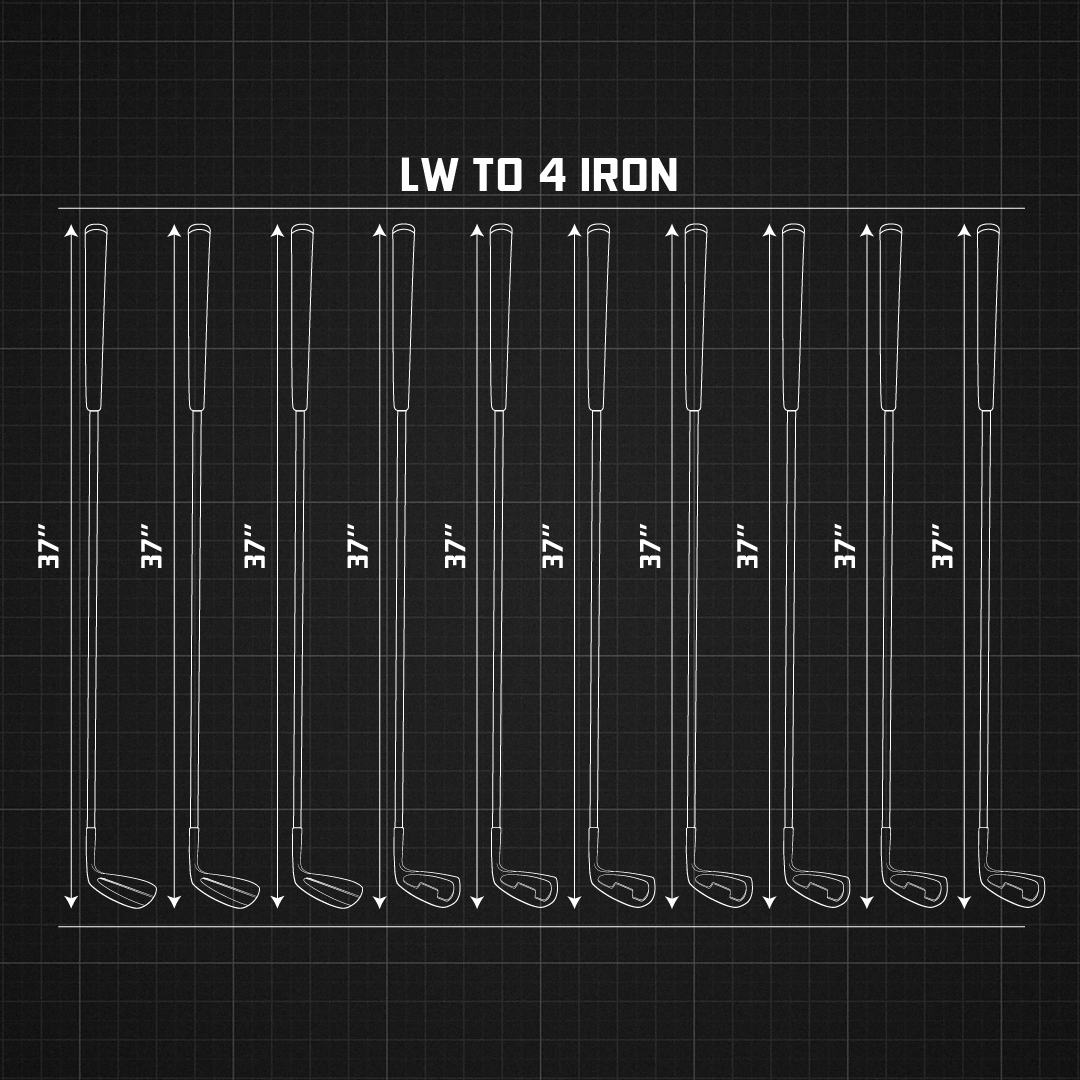 Left Handed Origin Curved Same Length Irons Chrome