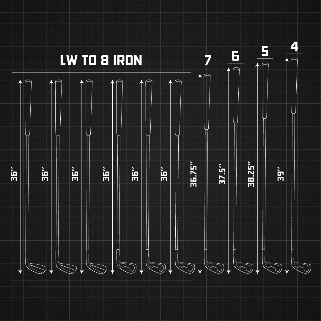 Origin Combo Length Irons - DLC Black